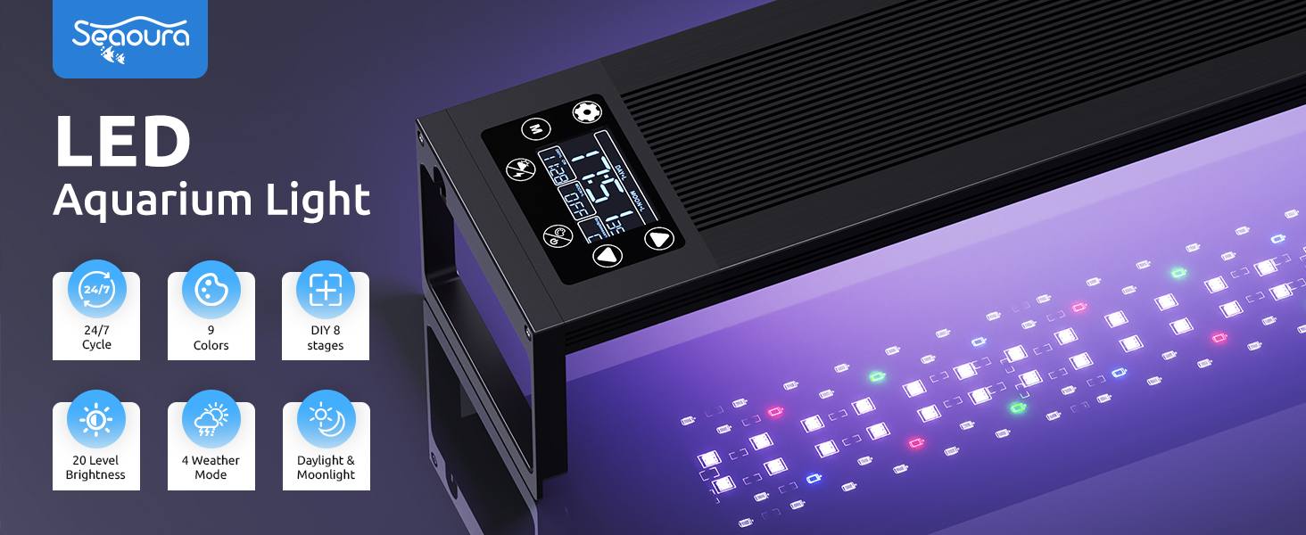 Seaoura 628 R LED 60cm – Iluminação para Aquário Plantado - Image 5